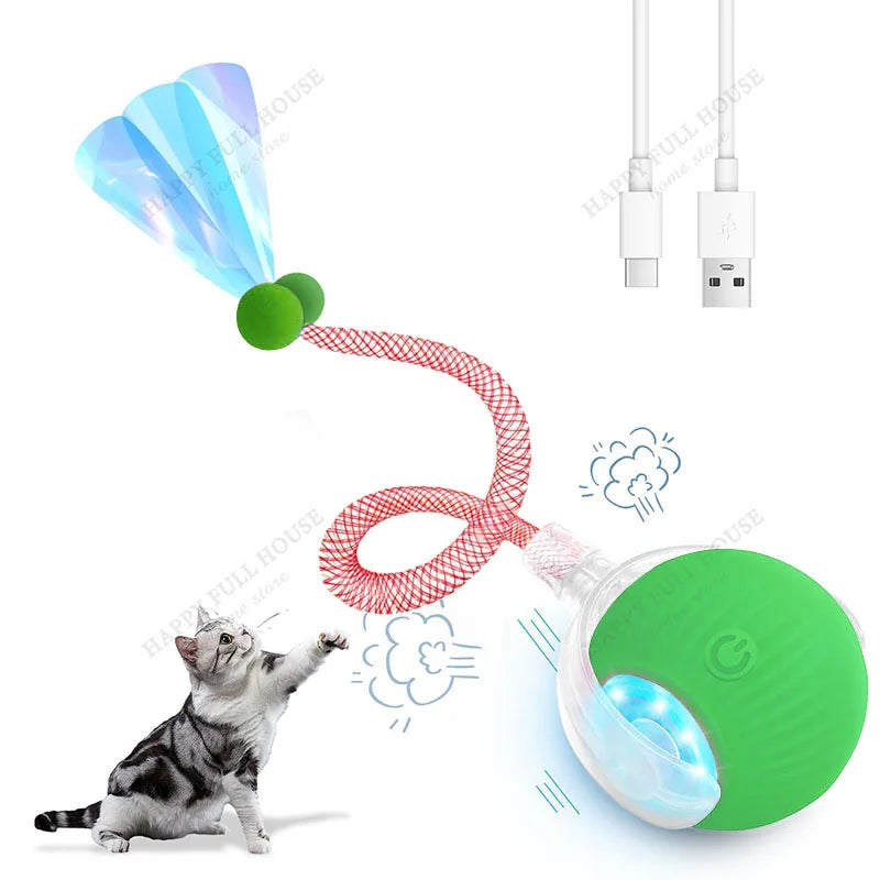 Cat Toys. Interactive with 3 Play Modes, Automatic Cat Toys, Electric Moving Ball for Indoor Bored Kitten & Adult Cats.