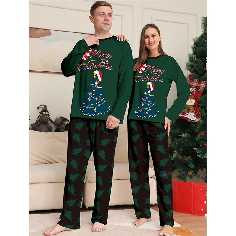Matching Christmas Family Pajamas Sets.