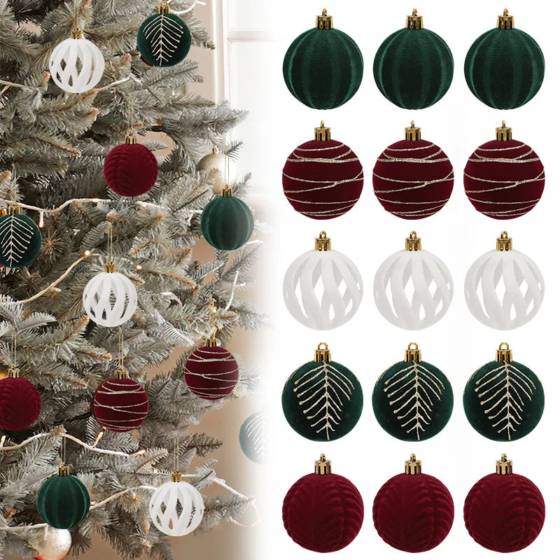 Assorted colors Christmas Ball Ornaments.