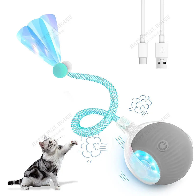 Cat Toys. Interactive with 3 Play Modes, Automatic Cat Toys, Electric Moving Ball for Indoor Bored Kitten & Adult Cats.