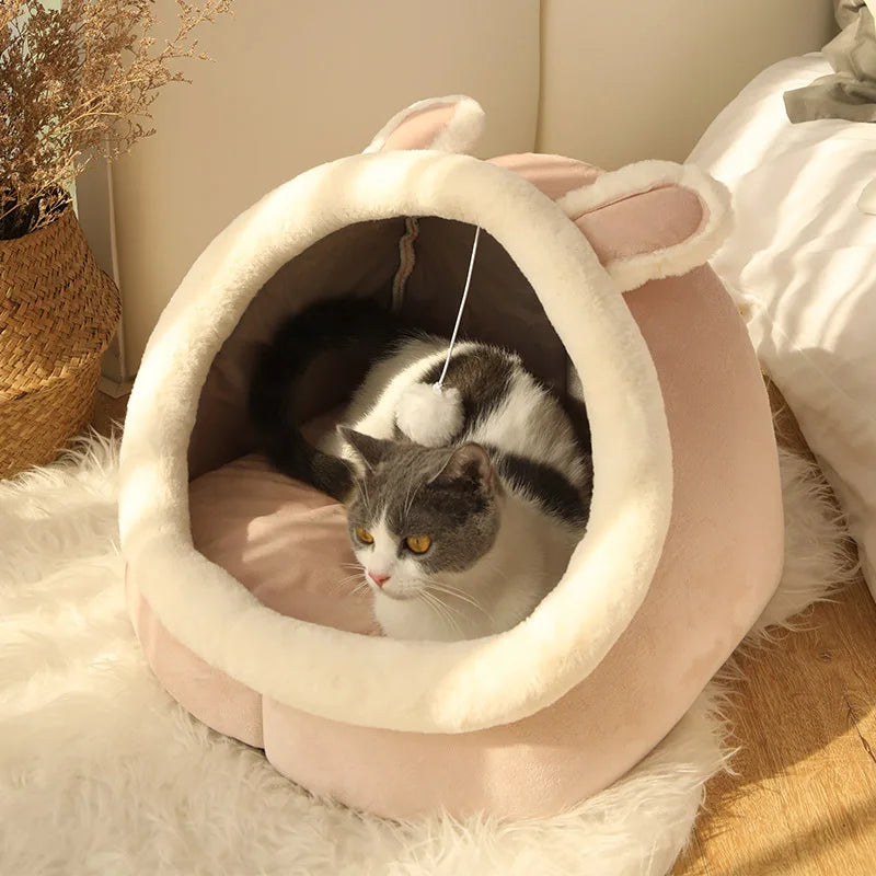 Deep Sleep Cat Bed. Foldable, Removable, Washable Pet Sleeping Bed for cats and small dogs.
