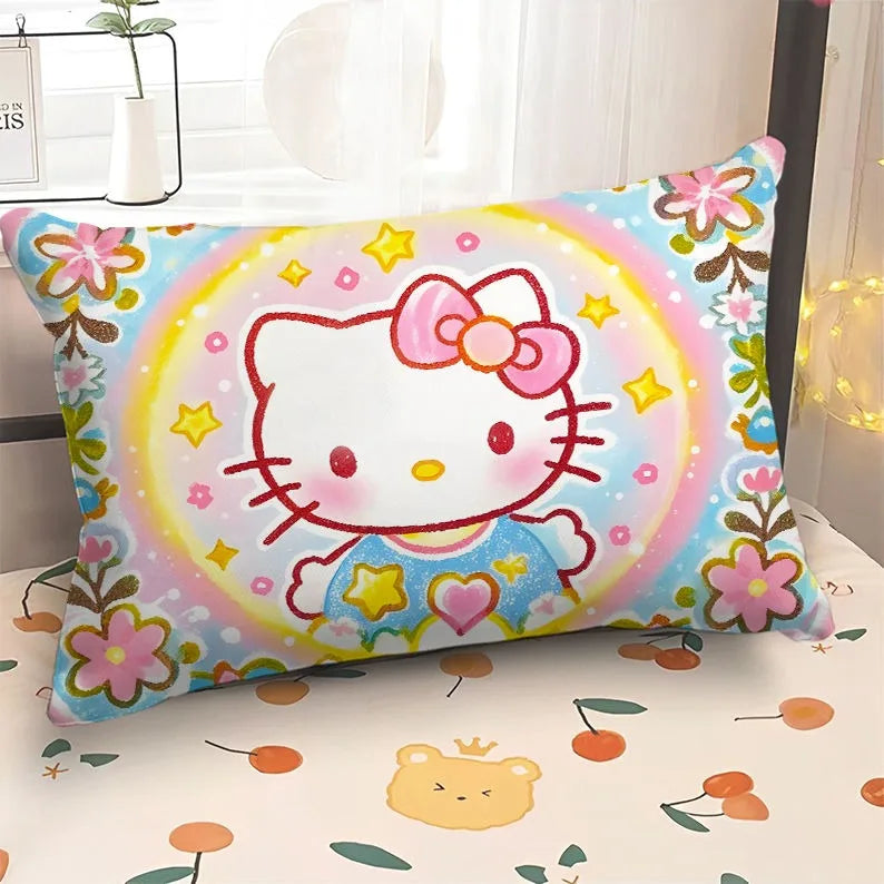 Adorable Hello Kitty & My Melody Printed Pillowcases: Whimsical Designs for a Magical Sleep!