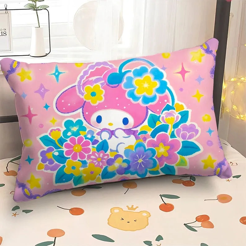 Adorable Hello Kitty & My Melody Printed Pillowcases: Whimsical Designs for a Magical Sleep!