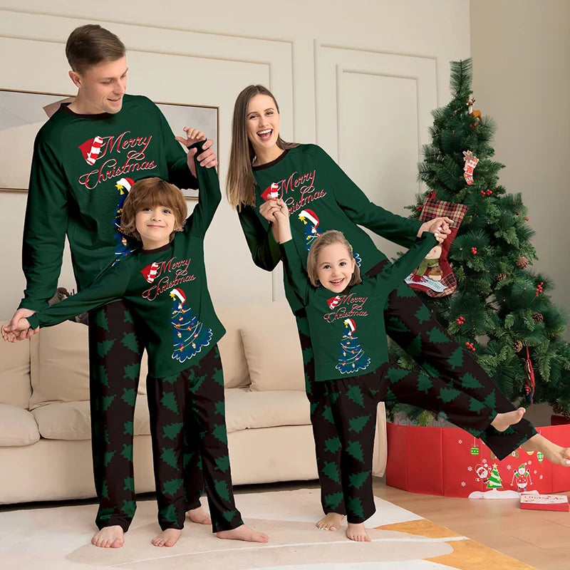 Matching Christmas Family Pajamas Sets.