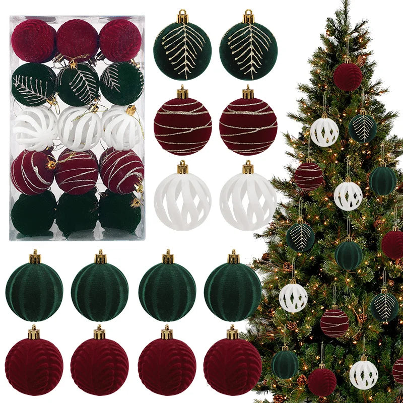Assorted colors Christmas Ball Ornaments.