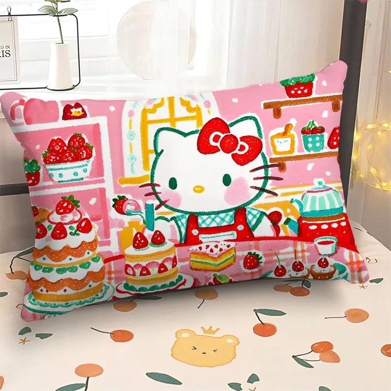 Adorable Hello Kitty & My Melody Printed Pillowcases: Whimsical Designs for a Magical Sleep!