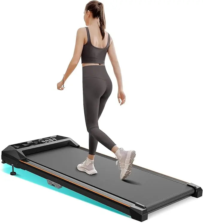Portable Walking Pad with Incline, 4 in 1 Under Desk Treadmill for Walking and Jogging, with Remote Control.