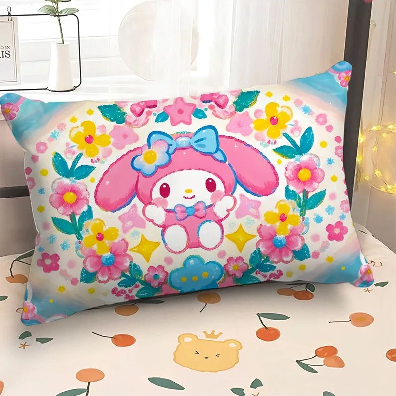Adorable Hello Kitty & My Melody Printed Pillowcases: Whimsical Designs for a Magical Sleep!