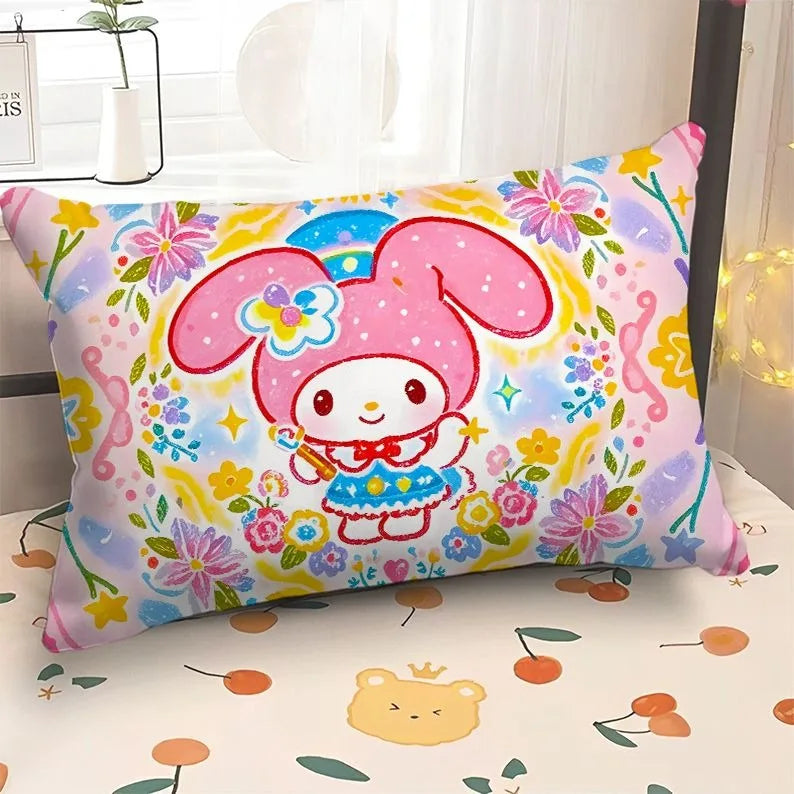 Adorable Hello Kitty & My Melody Printed Pillowcases: Whimsical Designs for a Magical Sleep!