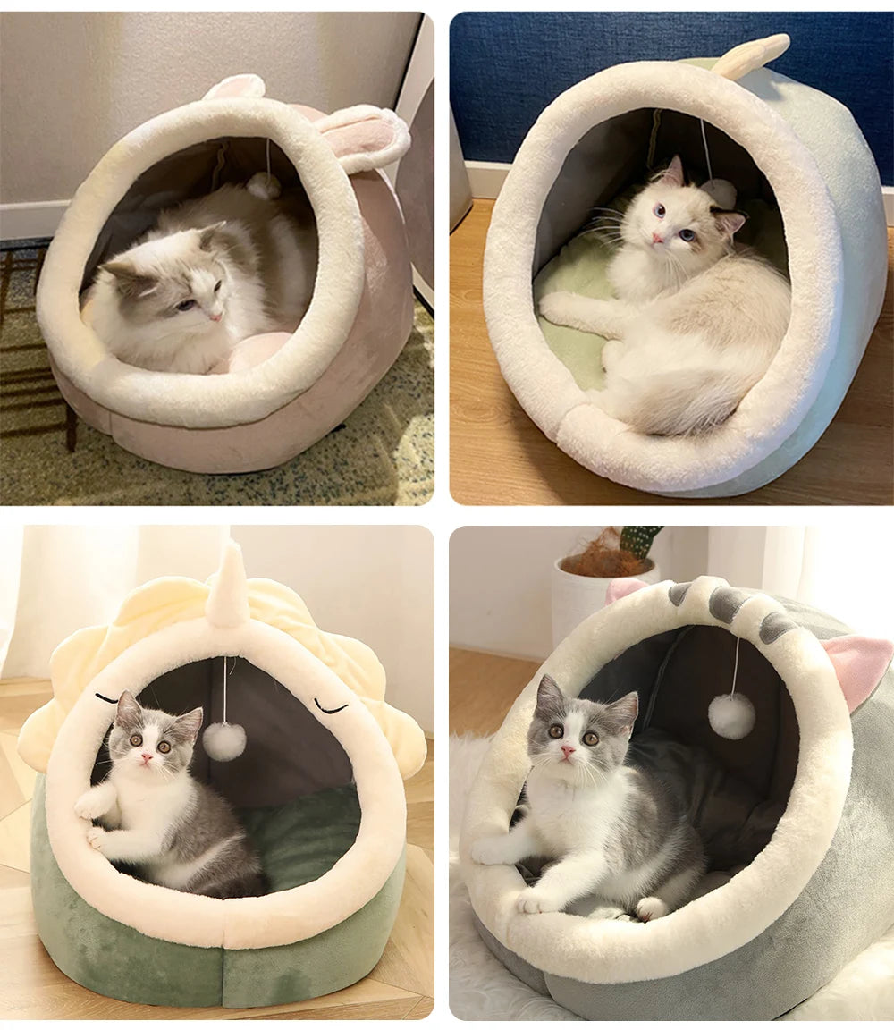Deep Sleep Cat Bed. Foldable, Removable, Washable Pet Sleeping Bed for cats and small dogs.