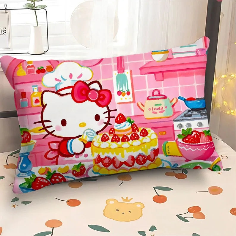 Adorable Hello Kitty & My Melody Printed Pillowcases: Whimsical Designs for a Magical Sleep!