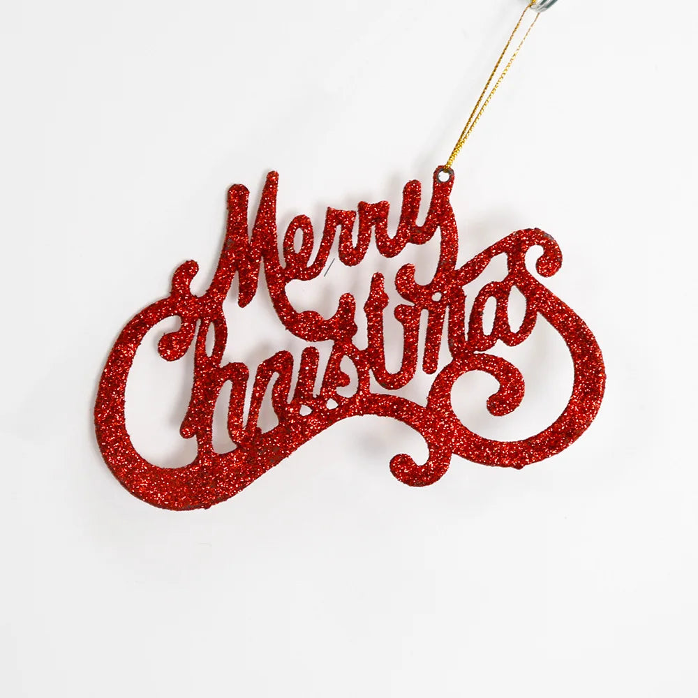 Christmas Tree Decoration Pendants, Merry Christmas Letter Ornaments.