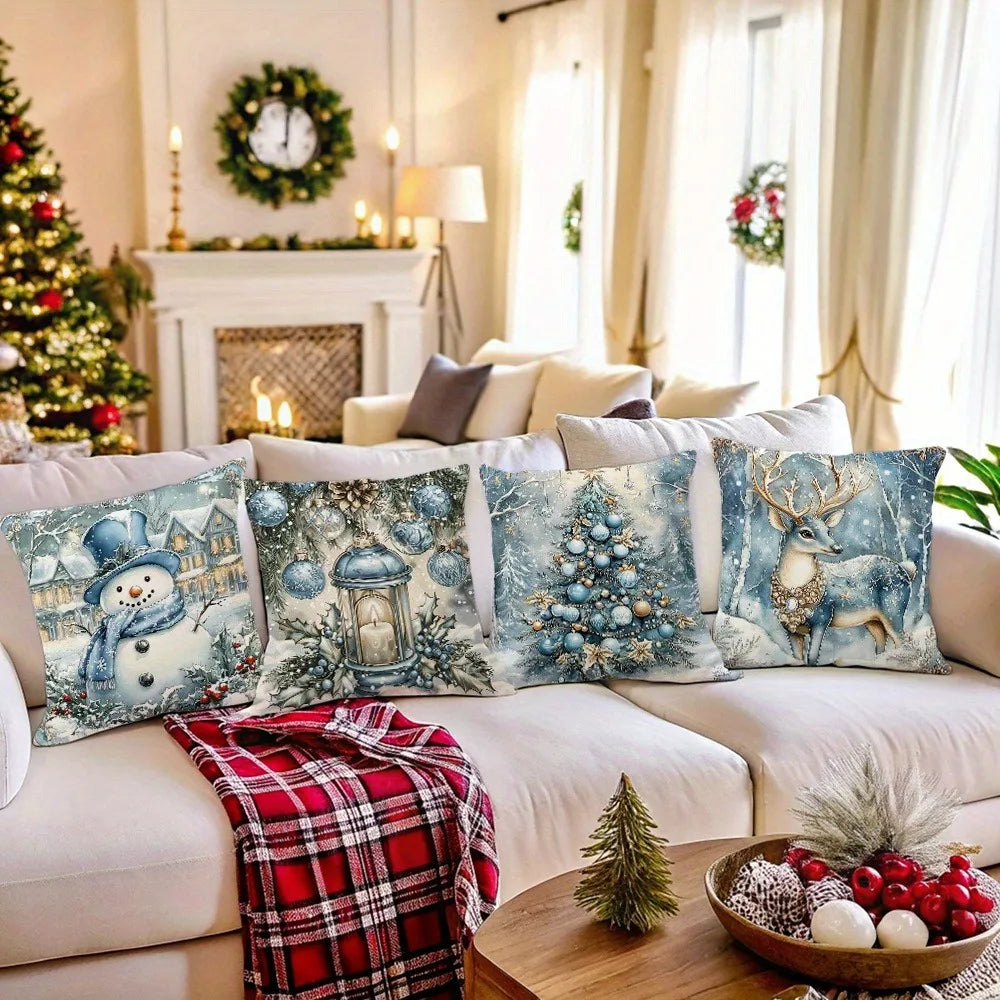 Christmas Themed Pillowcases.