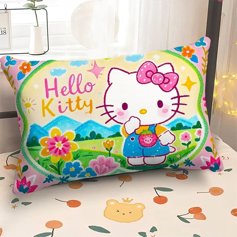 Adorable Hello Kitty & My Melody Printed Pillowcases: Whimsical Designs for a Magical Sleep!
