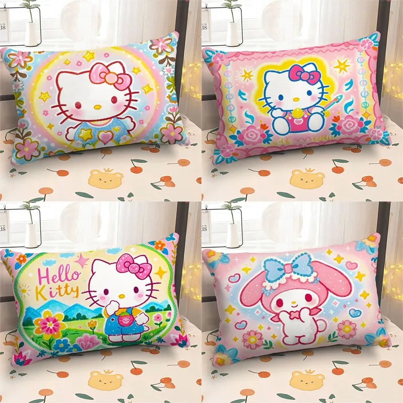 Adorable Hello Kitty & My Melody Printed Pillowcases: Whimsical Designs for a Magical Sleep!