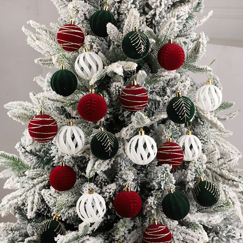 Assorted colors Christmas Ball Ornaments.
