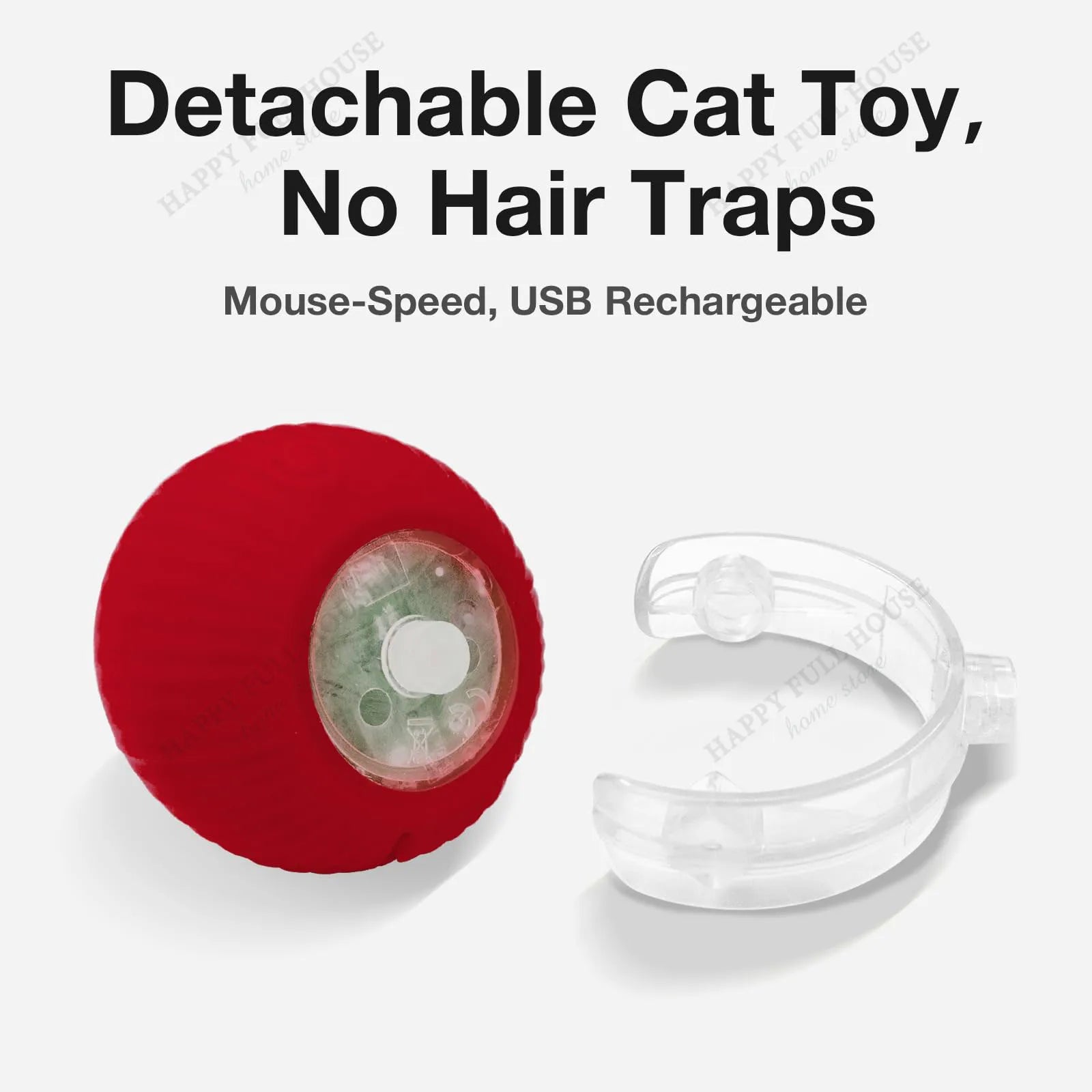 Cat Toys. Interactive with 3 Play Modes, Automatic Cat Toys, Electric Moving Ball for Indoor Bored Kitten & Adult Cats.
