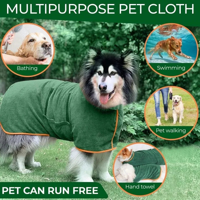 Adjustable Pet Towel For Large, Medium, Small Dogs, Cat Microfiber and Absorbent Beach Towel.