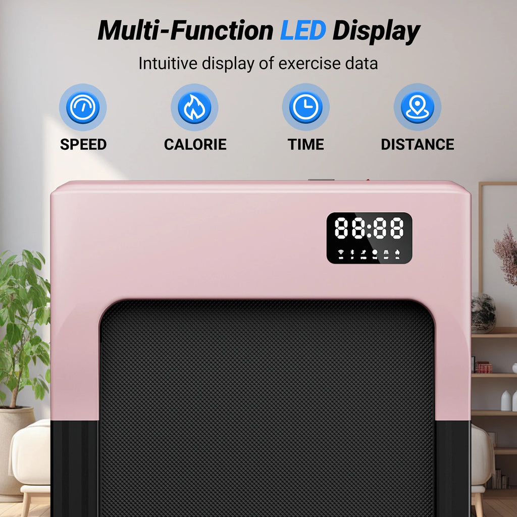 Walking Pad Under Desk Treadmill 2 in 1 Portable Treadmill with Remote Control LED Display.