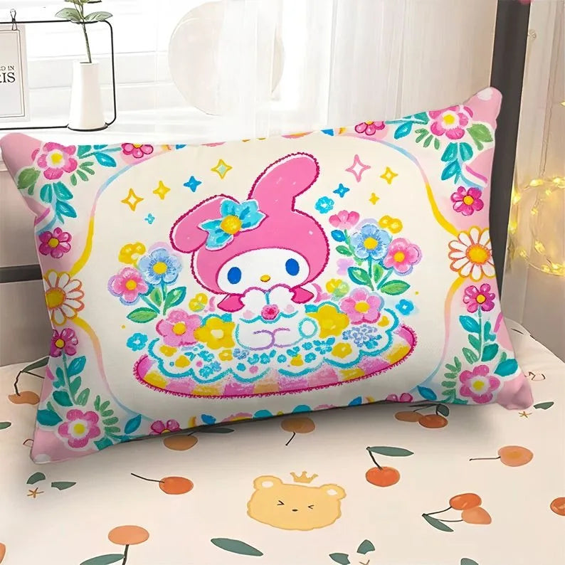 Adorable Hello Kitty & My Melody Printed Pillowcases: Whimsical Designs for a Magical Sleep!