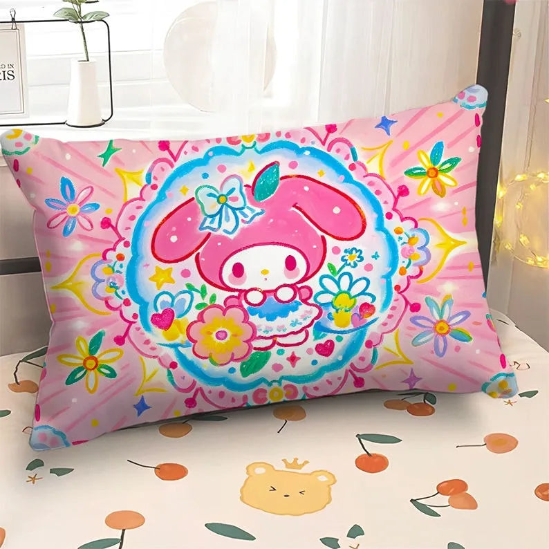 Adorable Hello Kitty & My Melody Printed Pillowcases: Whimsical Designs for a Magical Sleep!