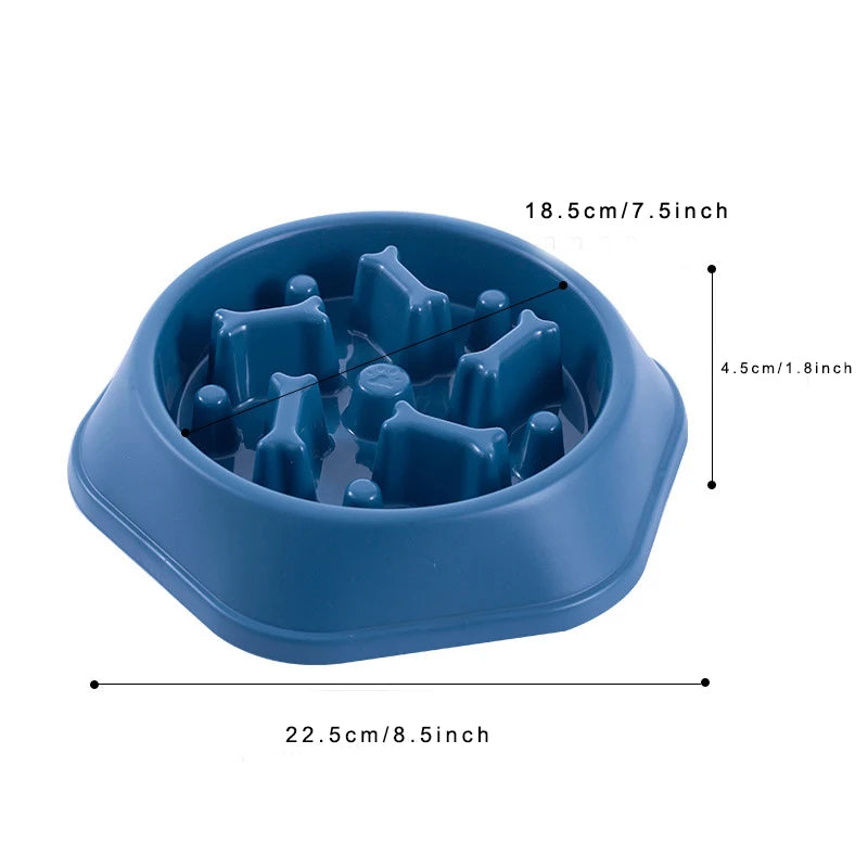 Slow Feeder Dog Bowl. Anti-choking Puppy Food Bowl. Anti-slip Pet Slow Eating Dog Dishes. Puzzle Feeders for Dogs. Small/ Medium size.