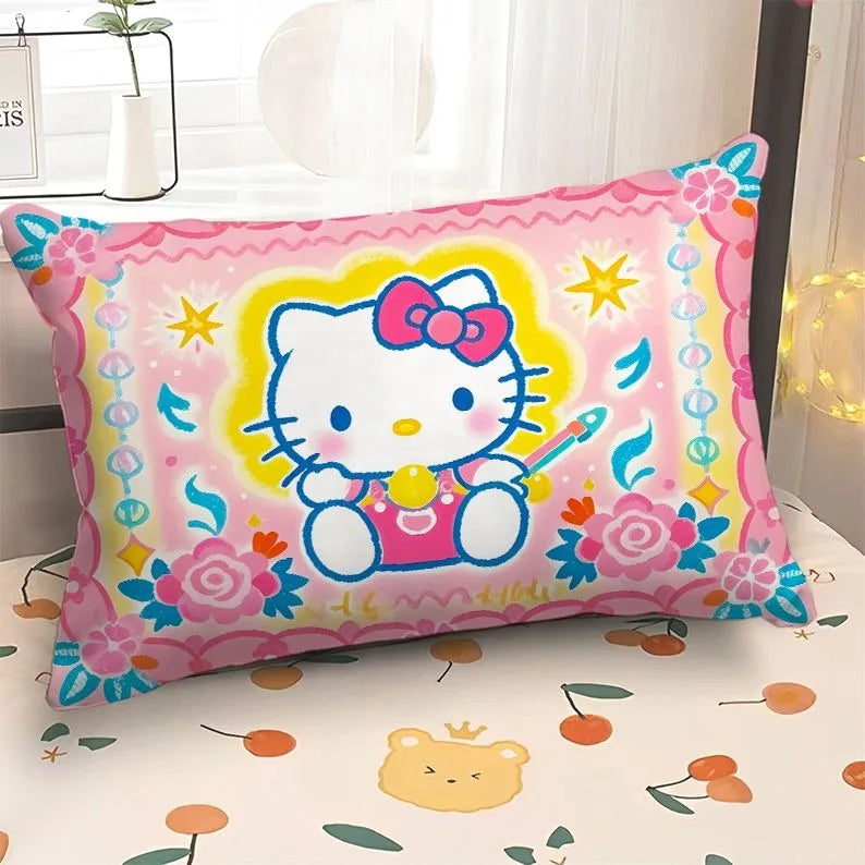 Adorable Hello Kitty & My Melody Printed Pillowcases: Whimsical Designs for a Magical Sleep!