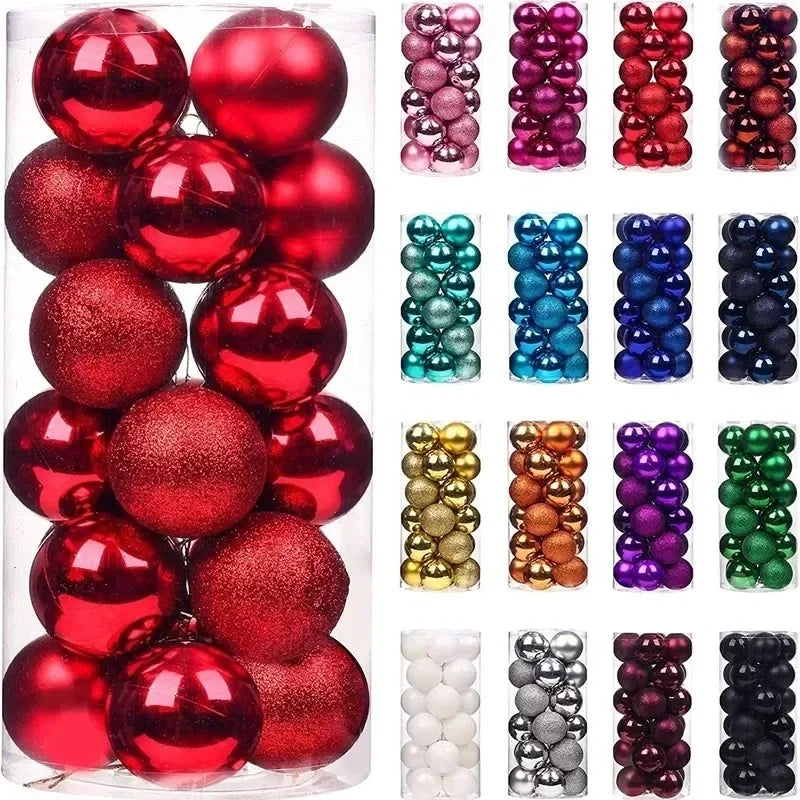 24pcs Decorative Glitter Balls.