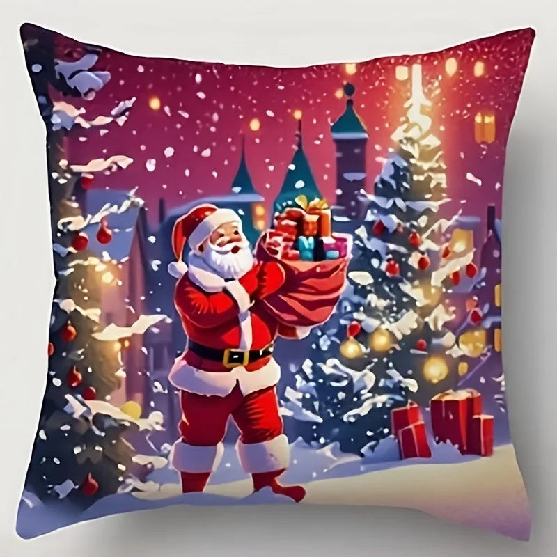 Disney Christmas theme four-piece pillowcase.